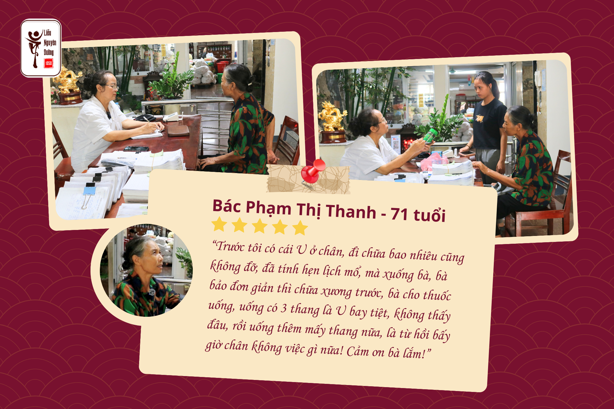 Chia sẻ về hành trình khỏi U chân của bác Thanh